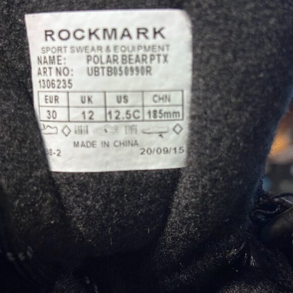 ROCKMARK Kids Waterproof Snow Boots Mid Calf Warm Winter Outdoor Footwear - Picture 5 of 5